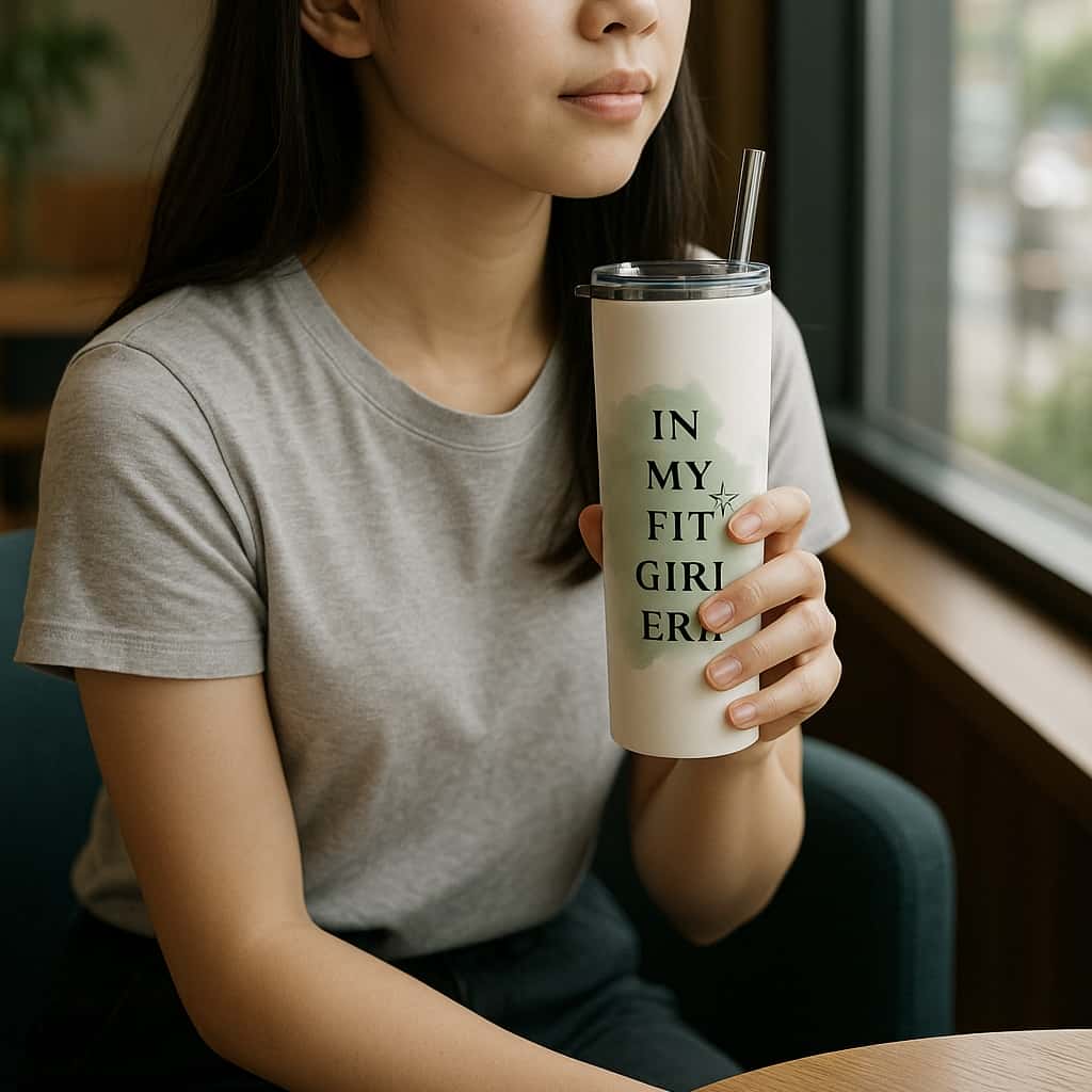 Fit Girl Era Tumbler Bottle with Straw