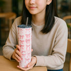 I'm Just a Girl Bow Tumbler Bottle with Straw