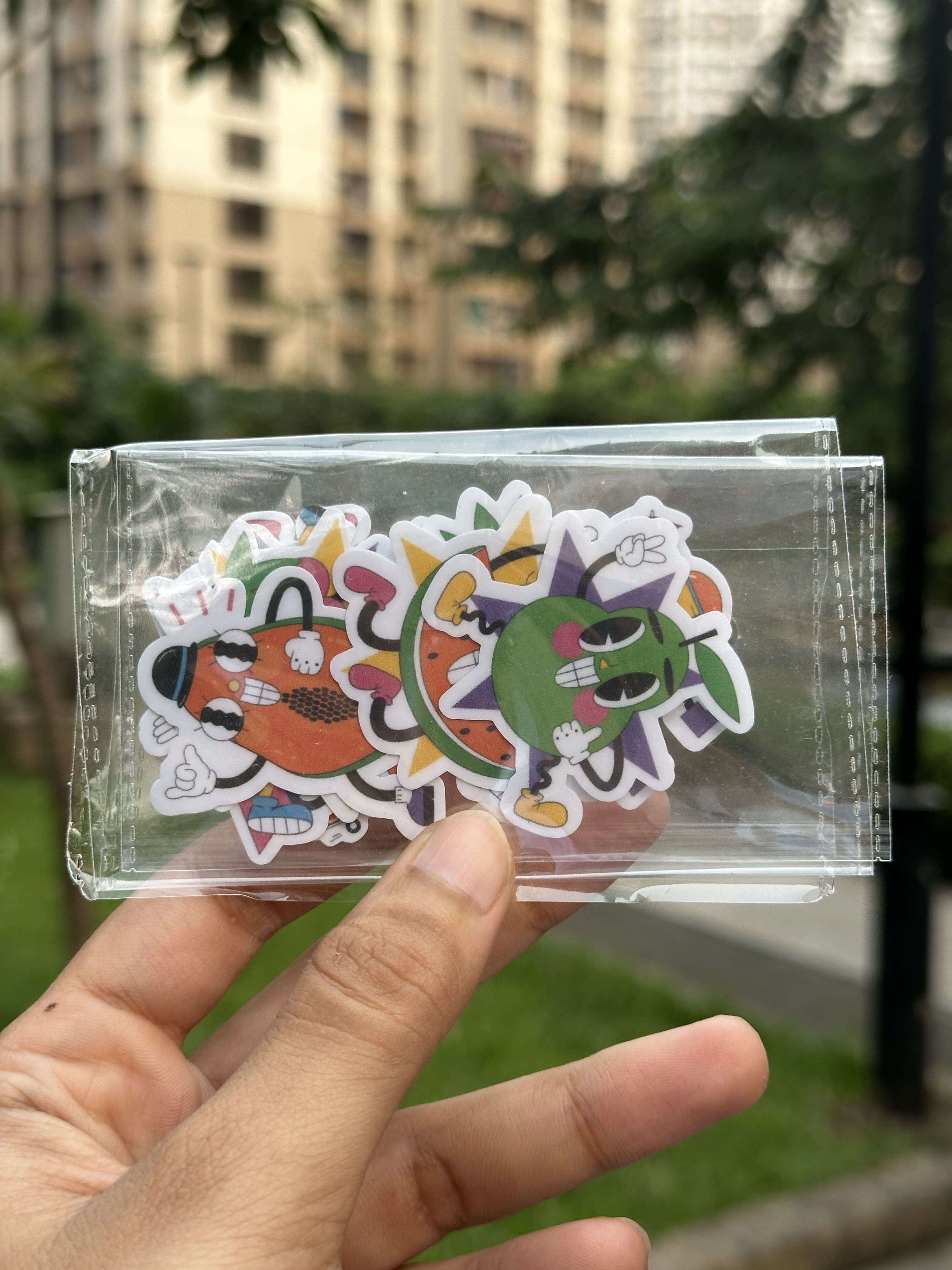 Funky Fruits Stickers Pack [10 Stickers]