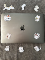 White Whisker Stickers Pack [10 Stickers]