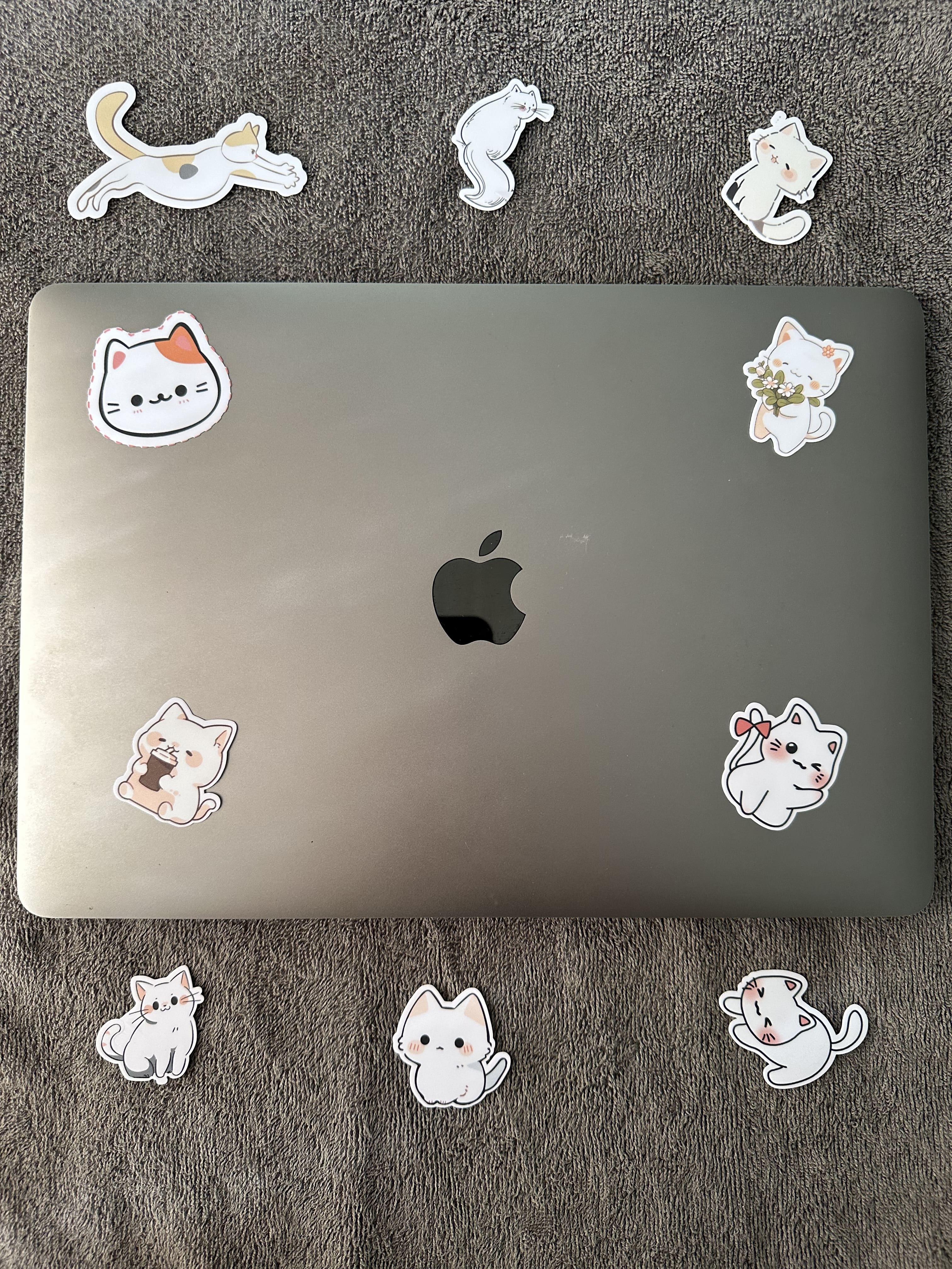 White Whisker Stickers Pack [10 Stickers]