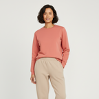 Women Sweatshirt Pure Cotton - CORAL