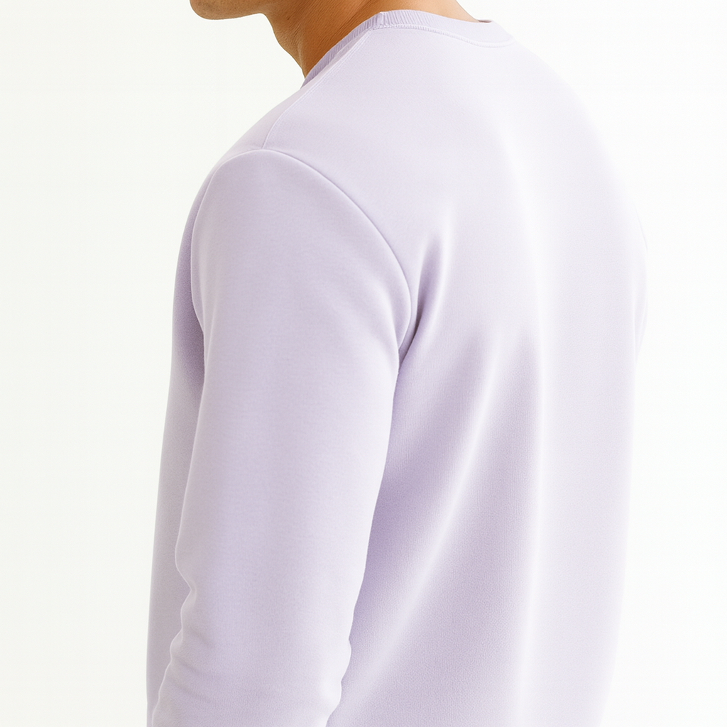 Men Sweatshirt Pure Cotton - LAVENDER