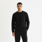 Men Sweatshirt Pure Cotton - BLACK