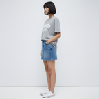 Tokyo 1980 Women Oversized T-shirt Pure Cotton - GREY