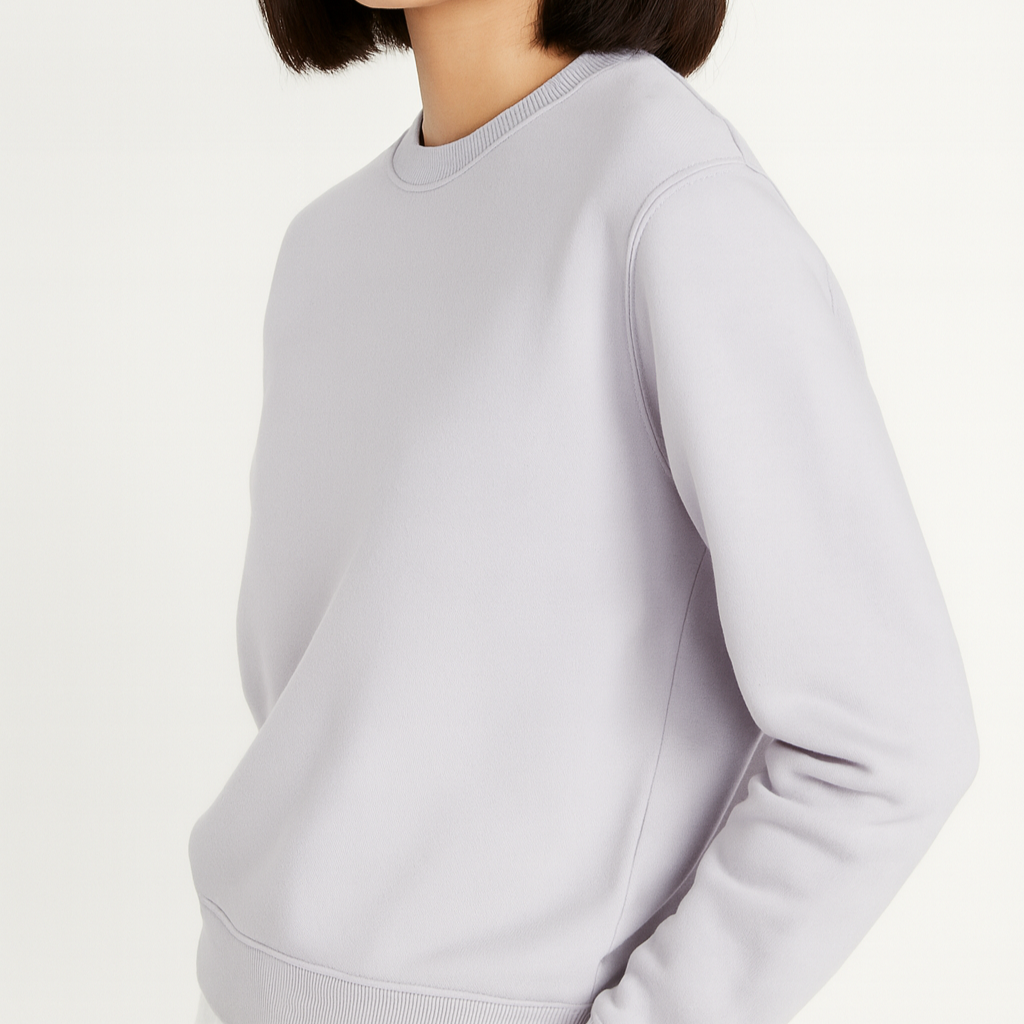 Women Sweatshirt Pure Cotton - LAVENDER