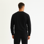 Men Sweatshirt Pure Cotton - BLACK