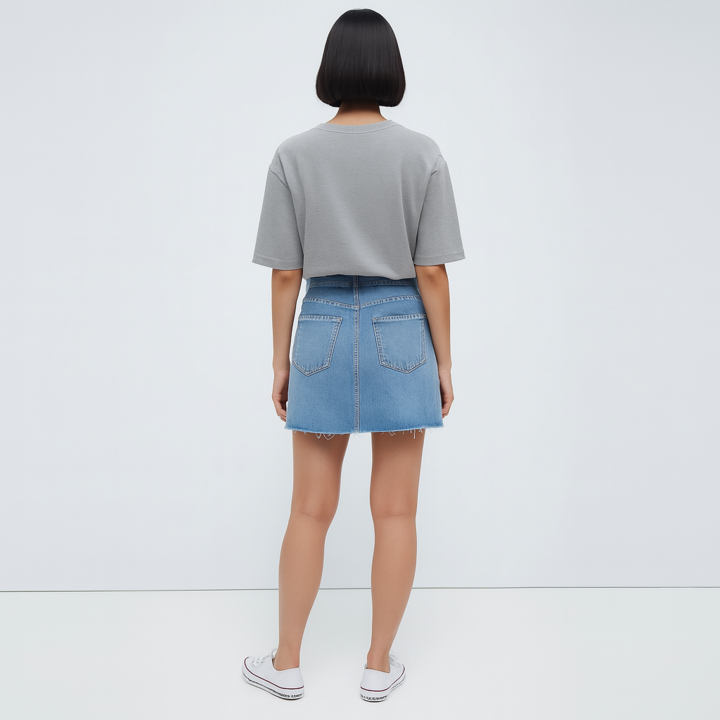 Tokyo 1980 Women Oversized T-shirt Pure Cotton - GREY