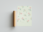 Floral Coquette Aesthetic Poster