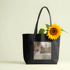 Light Academia Aesthetic Large Tote Bag 100% Cotton