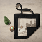 Light Academia Aesthetic Tote Bag 100% Cotton with Zipper