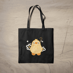 Kawai Duck Tote Bag 100% Cotton with Zipper