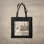 Light Academia Aesthetic Tote Bag 100% Cotton with Zipper