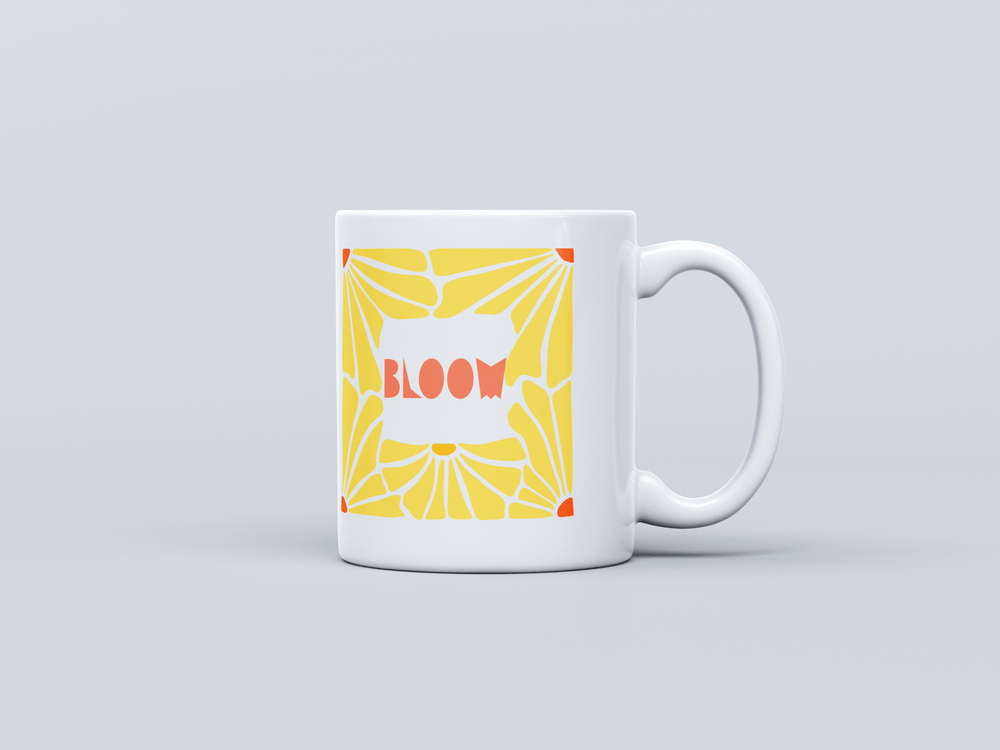 Bloom White Coffee Mug
