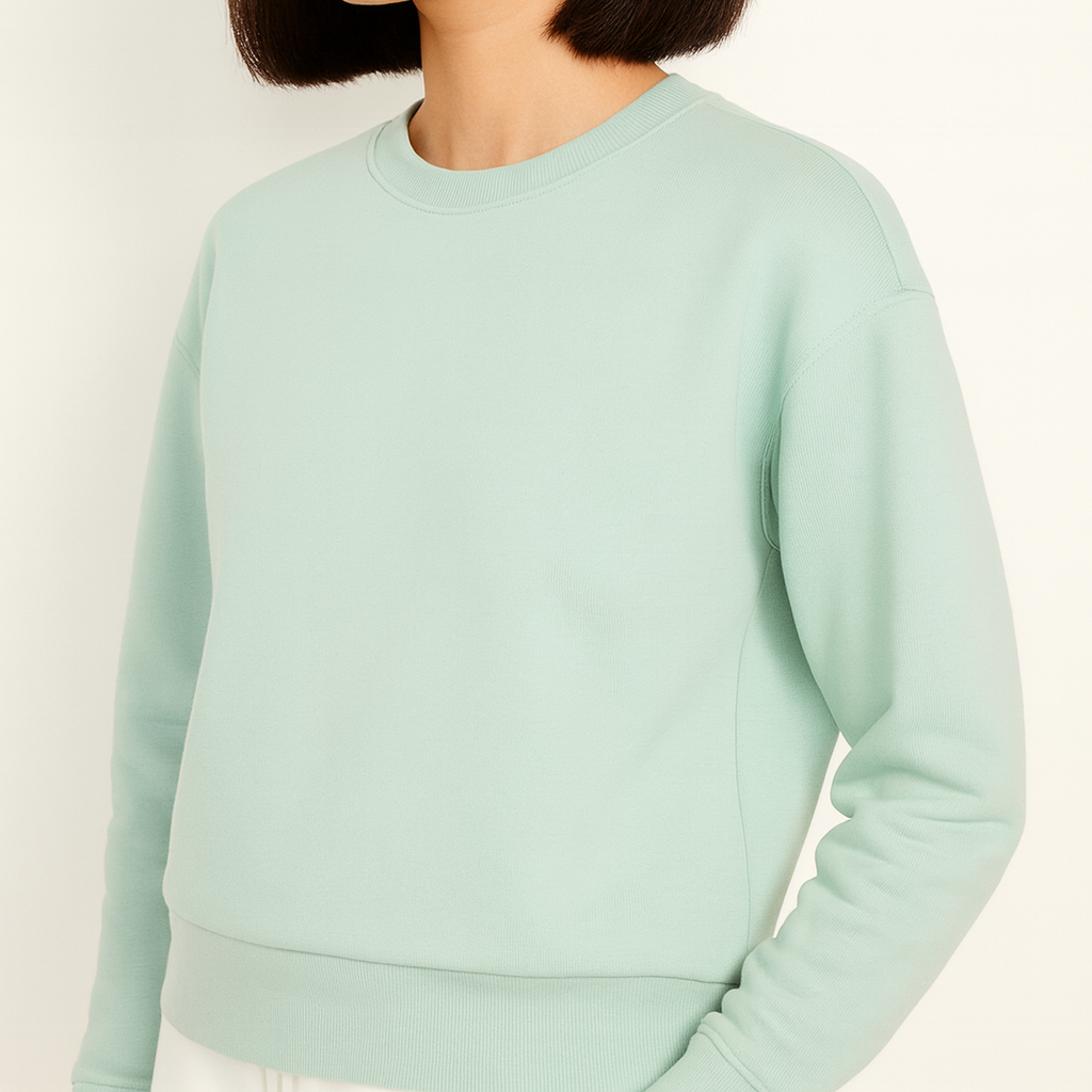 Women Sweatshirt Pure Cotton - MINT