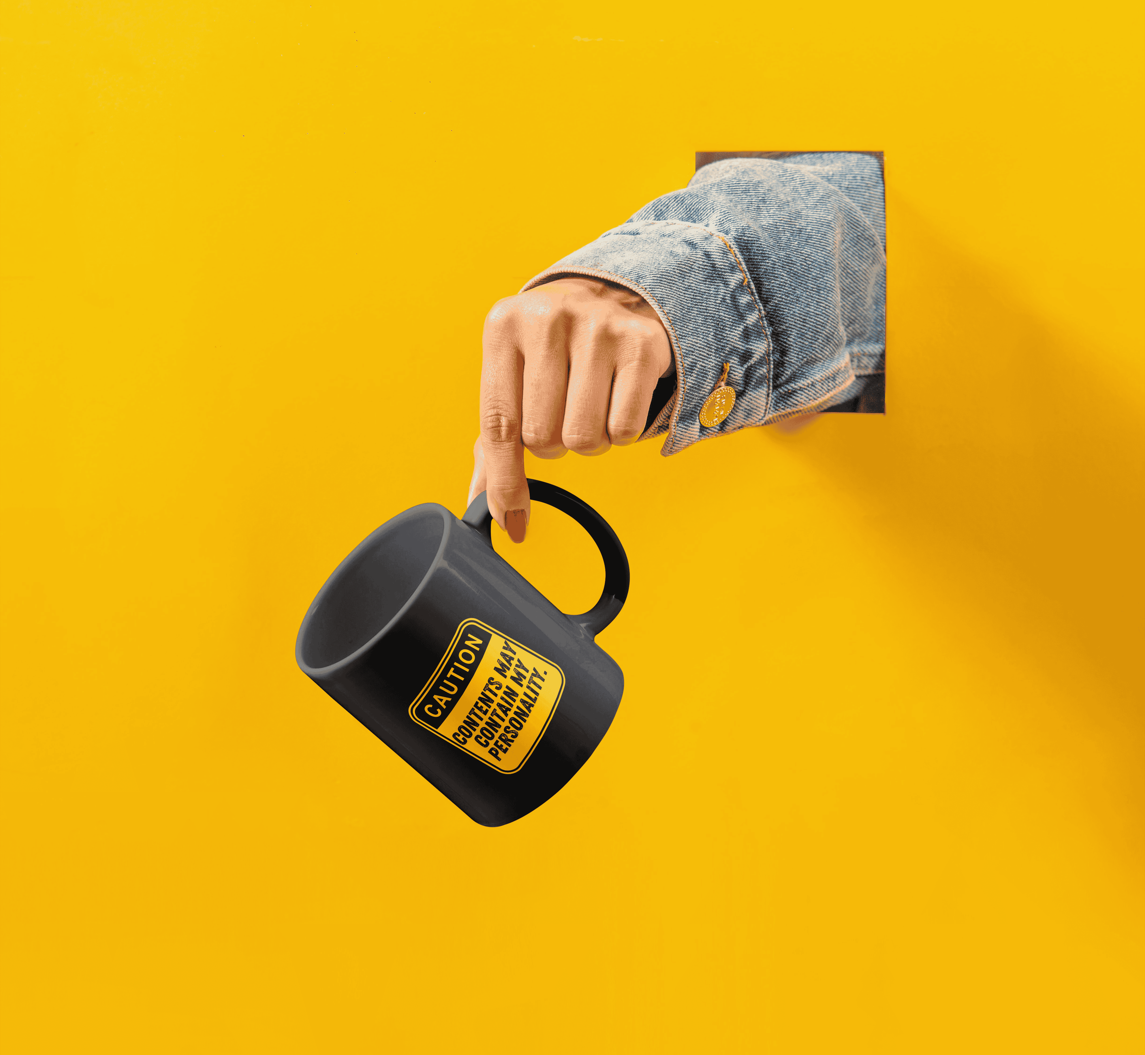 Personality Black Coffee Mug