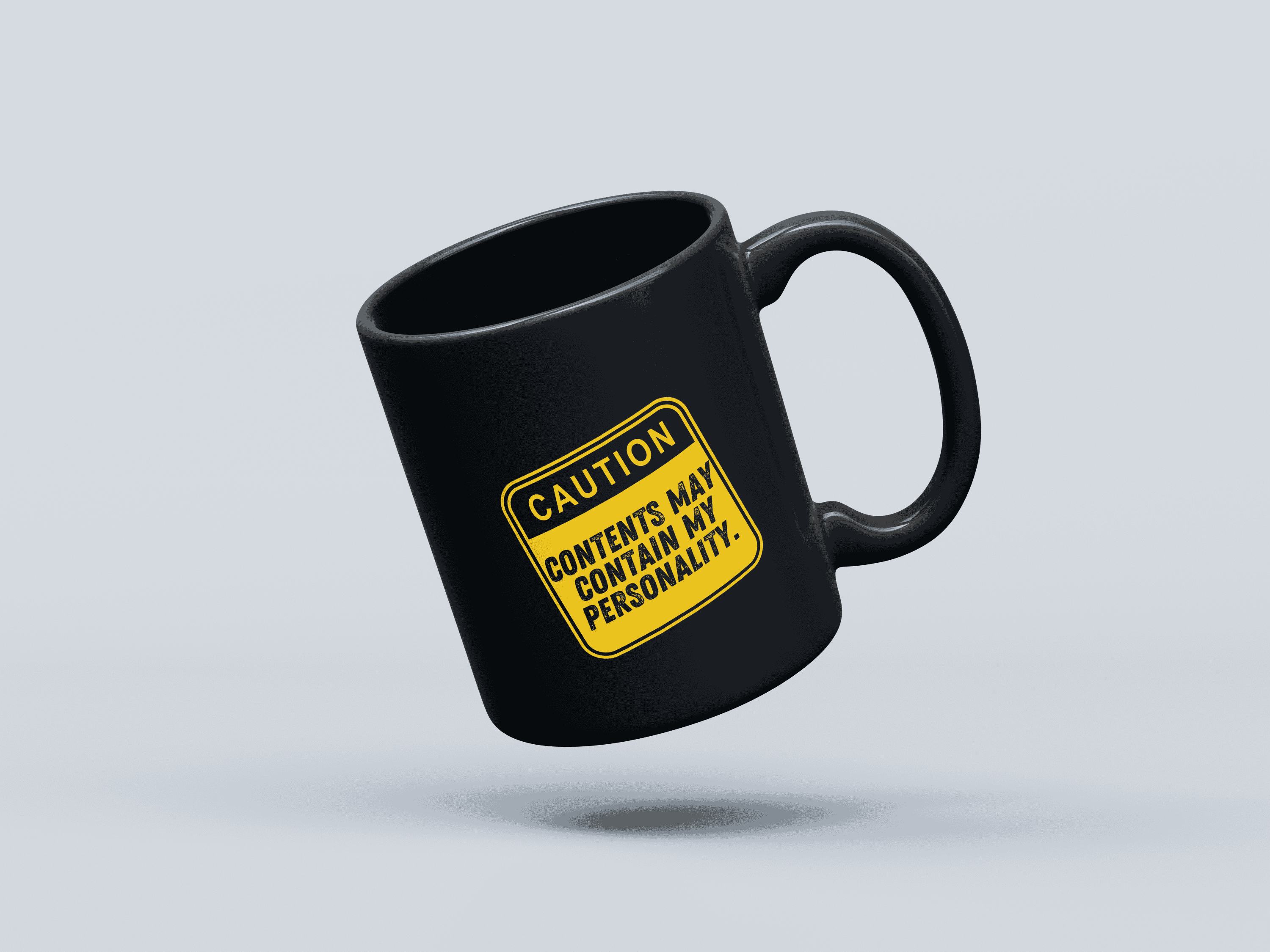 Personality Black Coffee Mug