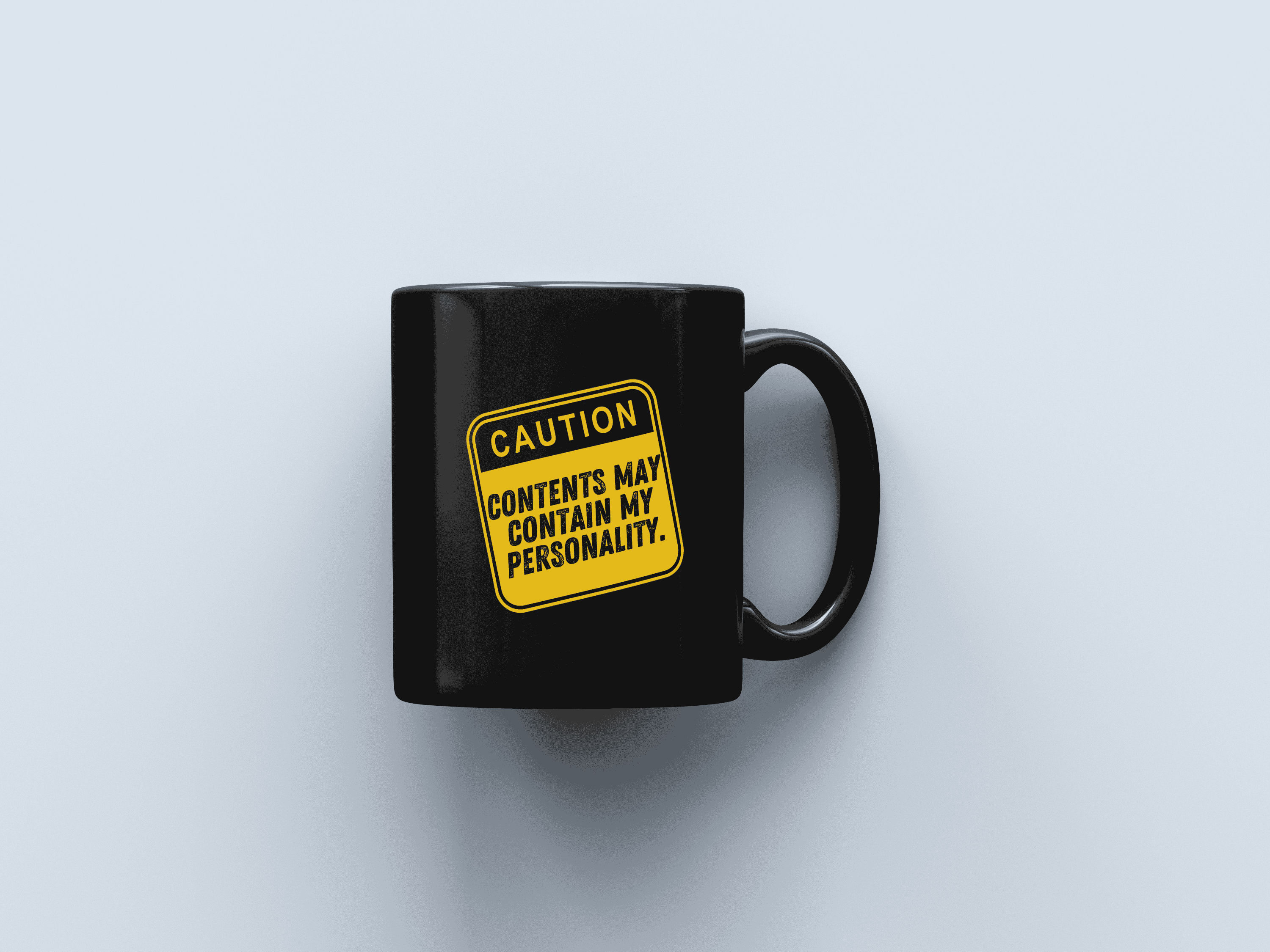 Personality Black Coffee Mug