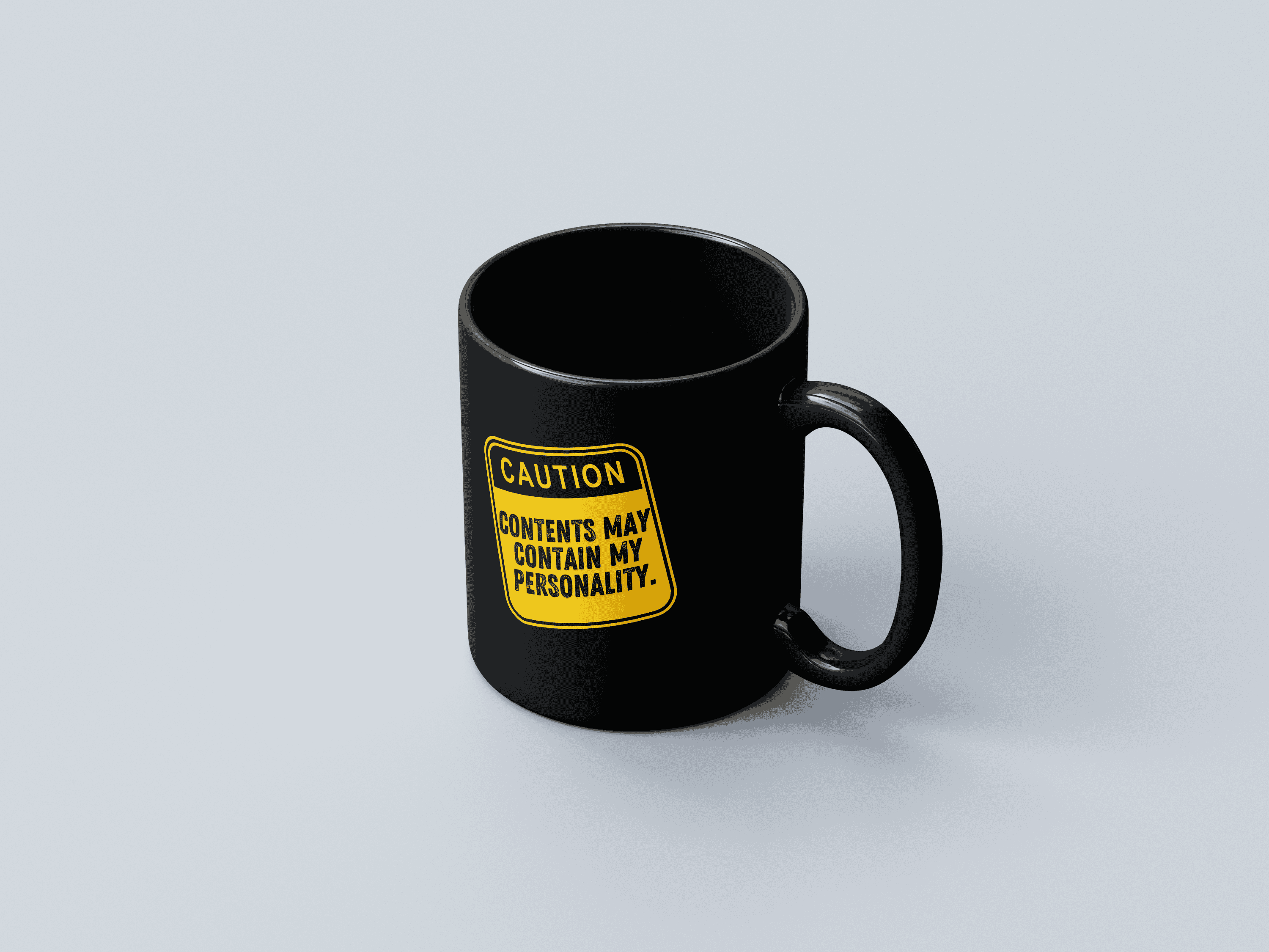 Personality Black Coffee Mug