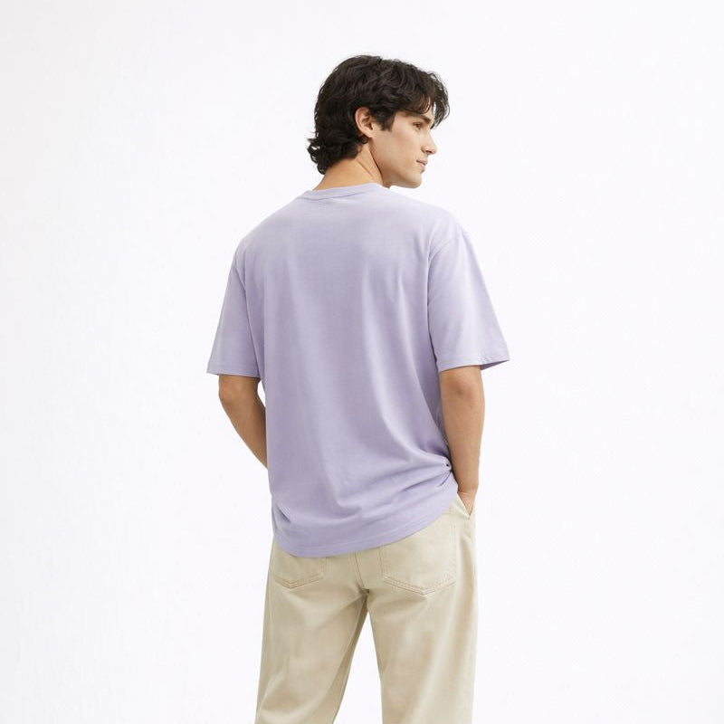 Easily Distracted Men Oversized T-shirt Pure Cotton - LAVENDER