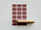 Maroon Checkered Aesthetic Print Poster