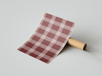 Maroon Checkered Aesthetic Print Poster