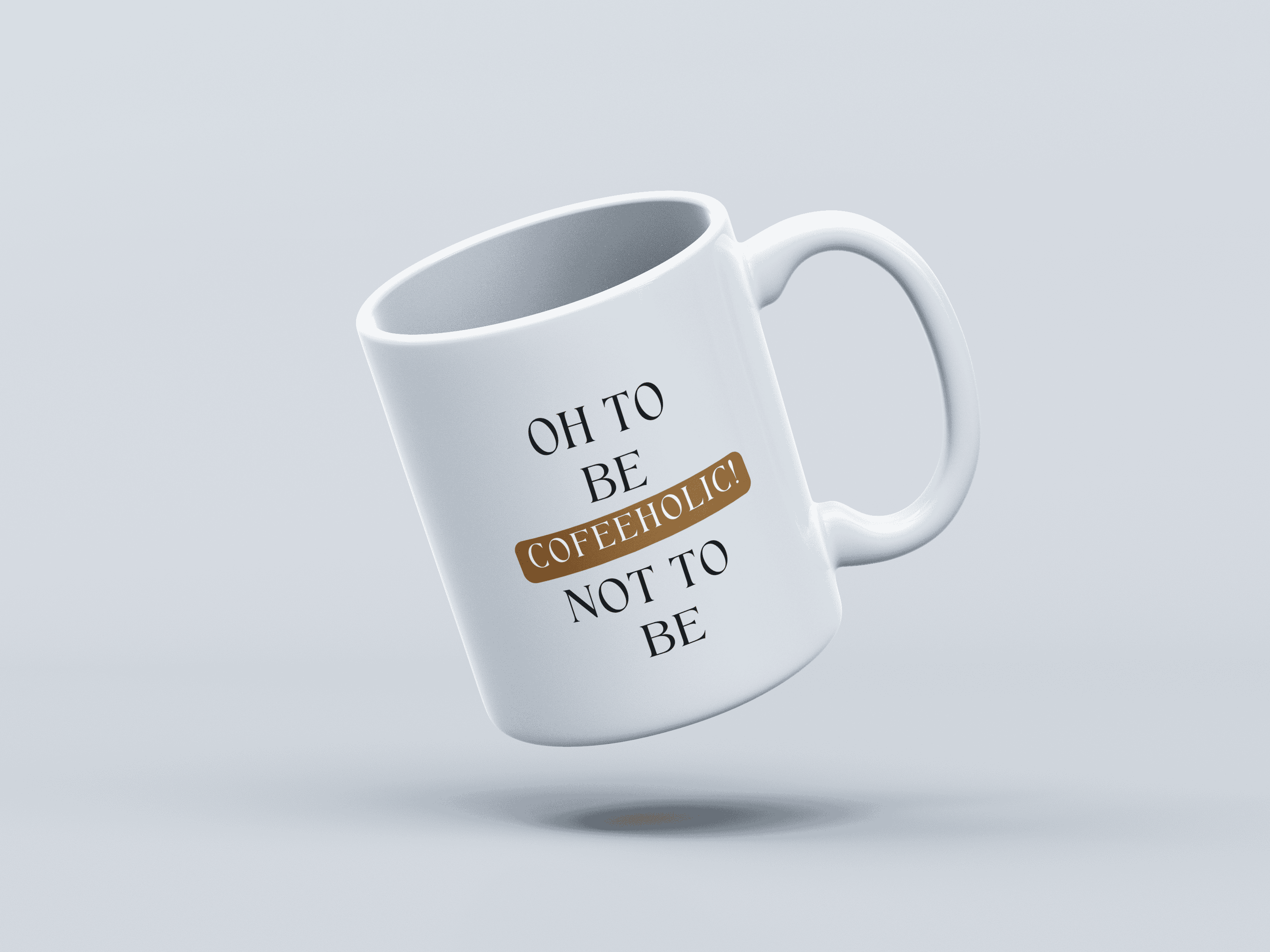 Coffeeholic White Coffee Mug