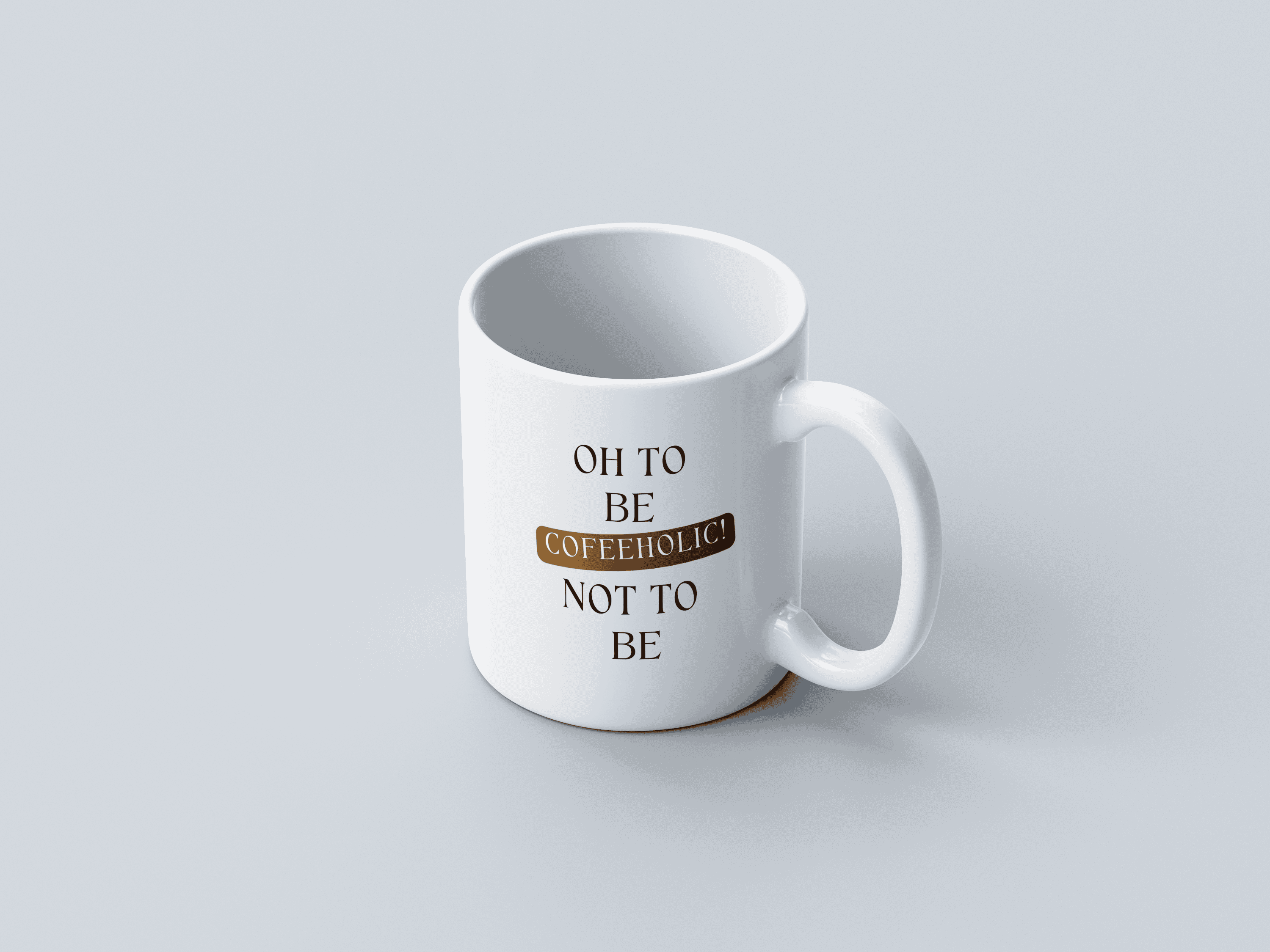 Coffeeholic White Coffee Mug