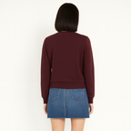 Women Sweatshirt Pure Cotton - MAROON