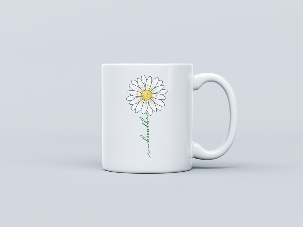 Diasy White Coffee Mug