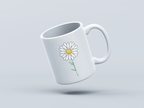 Diasy White Coffee Mug