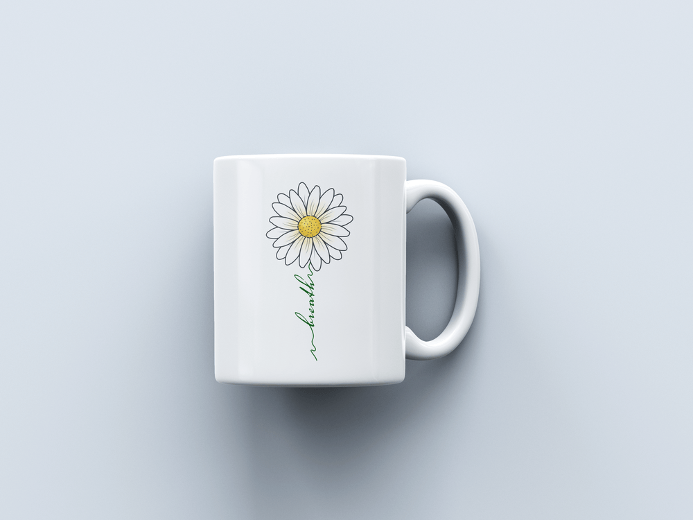 Diasy White Coffee Mug