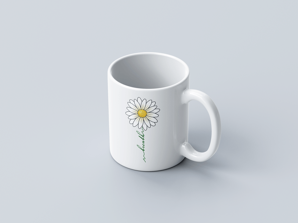 Diasy White Coffee Mug