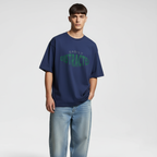 Easily Distracted Men Oversized T-shirt Pure Cotton - BLUE