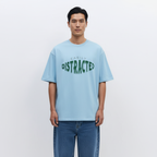 Easily Distracted Men Oversized T-shirt Pure Cotton - SKY BLUE
