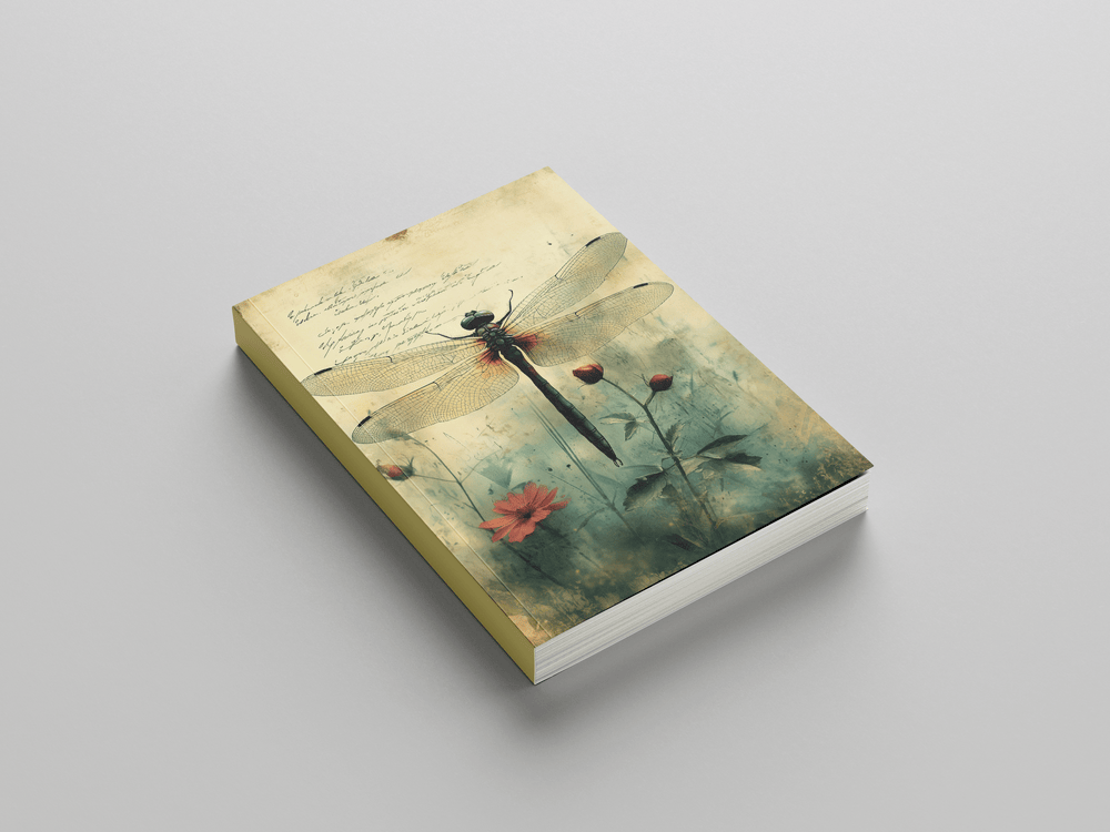 Dragonfly Dusk Journal, A5 UNRULED
