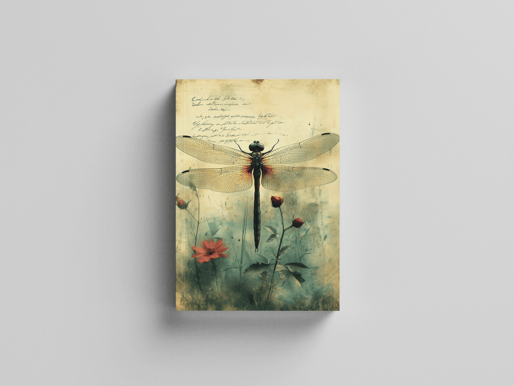 Dragonfly Dusk Journal, A5 UNRULED