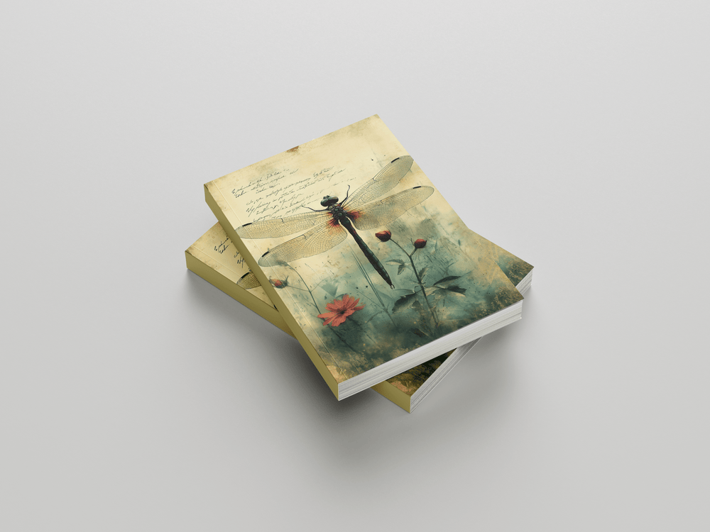 Dragonfly Dusk Journal, A5 UNRULED