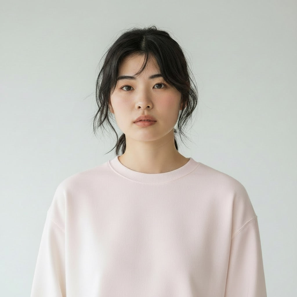 Women Loose Fit Sweatshirt Pure Cotton - PINK