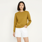 Women Sweatshirt Pure Cotton - MUSTARD