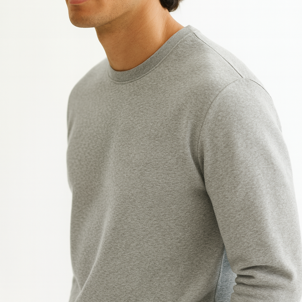 Men Sweatshirt Pure Cotton - GREY