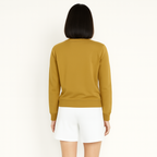 Women Sweatshirt Pure Cotton - MUSTARD