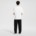 Men Oversized T-shirt Pure Cotton - WHITE