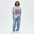 Emotionally Unavailable Women Oversized T-Shirt - LAVENDER