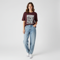 Emotionally Unavailable Women Oversized T-Shirt - MAROON
