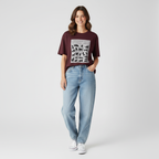 Emotionally Unavailable Women Oversized T-Shirt - MAROON