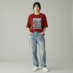 Emotionally Unavailable Women Oversized T-Shirt - RED