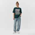Emotionally Unavailable Women Oversized T-Shirt - TEAL
