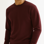 Men Sweatshirt Pure Cotton - MAROON
