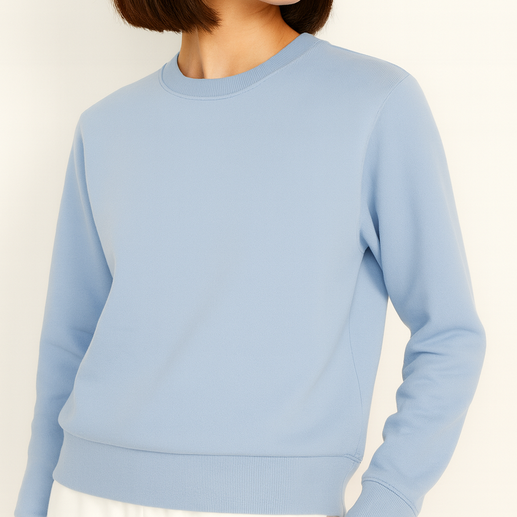 Women Sweatshirt Pure Cotton - BLUE